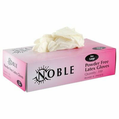 Noble Disposable Powder Free Latex Gloves White