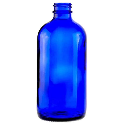 8oz Glass Boston Round Bottles with Child Proof Caps