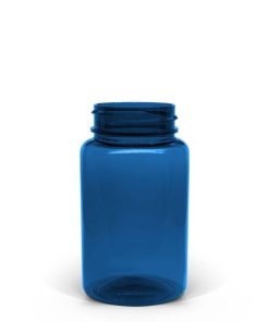 100cc (3.5 oz) Blue PET Packer Bottle 38-400 Neck