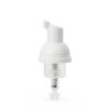 30mm White Smooth Skirt Foamer Pump with Clear Dome Plastic Cap and 2-inch Dip Tube