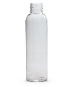 4 oz PET Clear Cosmo Round Bottle with 24-410 Neck Finish