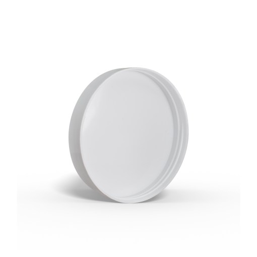 70-400 White Smooth Skirt Lid with (PS) Pressure Sensitive Liner