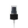 Black 24-410 Smooth Skirt Dispensing Treatment Pump with Clear Cap and 228mm Dip Tube