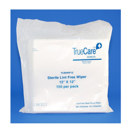 TrueCare® Sterile Dry Wipes, 12 x 12 in., Lint-free, 20 COUNT