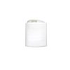 White 20-410 PP Smooth Wall Disc Top Unlined Cap