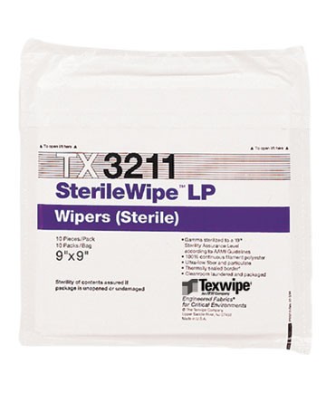 Sterile Dry Wipers, SterileWipe™ LP, 9 x 9 in.