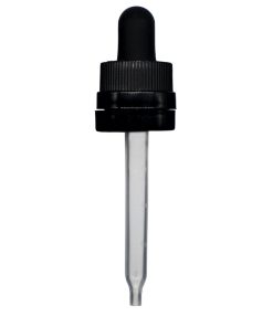 1 oz Black Child Resistant with Tamper Evident Seal Graduated Plastic Pipette Dropper (18-400)
