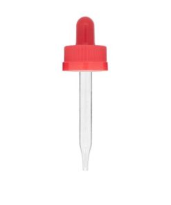 1 oz Red Child Resistant Glass Dropper (20-400)