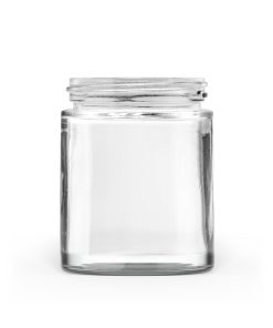 100g 50-400 Clear Glass Straight-Sided Round Jars