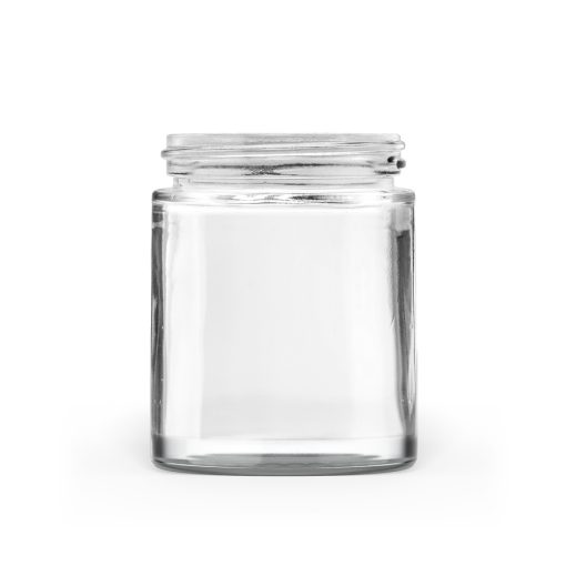 100g 50-400 Clear Glass Straight-Sided Round Jars