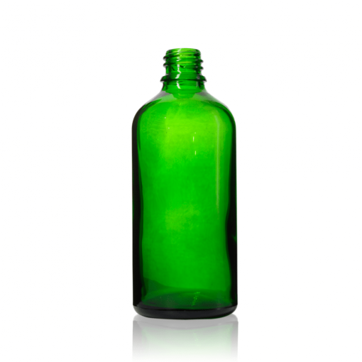 100 ml Euro Round Glass Bottle with 18-DIN Neck Finish (140 per case.)