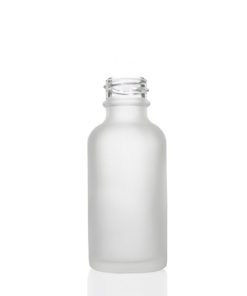 30ml 1 oz Boston Round Glass Bottle with 20-400 Neck Finish Frosted