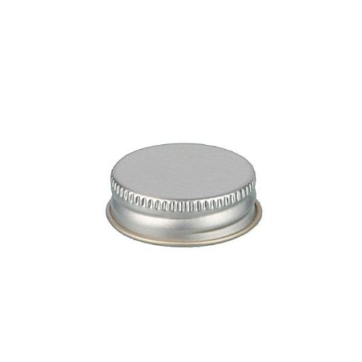 33-400 Silver Metal Screw Cap With Plastisol Liner