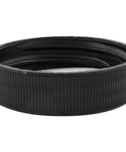 38-400 Black Ribbed Matte-Top Plastic Cap Foam Liner