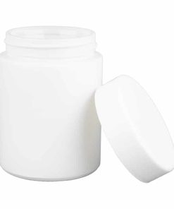 4 oz Child Resistant White Glass Jars