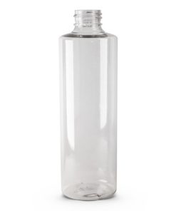 8 oz PET Clear Cylinder Bottle with 24-410 Neck Finish