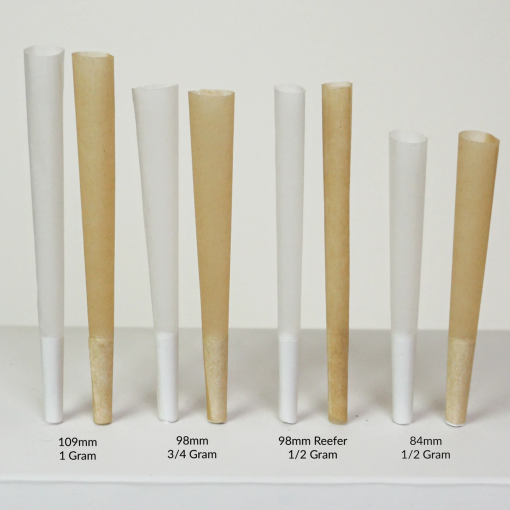 98mm Pre-Rolled Cones - 100% Organic Hemp Paper