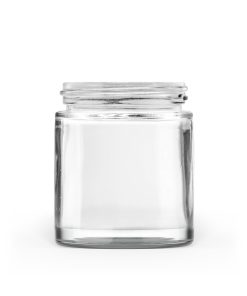 90g 50-400 Clear Glass Straight-Sided Round Jar