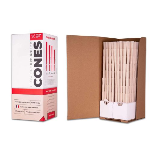 98mm Pre-Rolled Cones - 100% Organic Hemp Paper Custom Cones