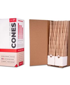 98mm Pre-Rolled Cones - Unrefined Brown Custom Cones