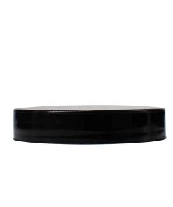 Black 58-400 PP Smooth Skirt Lid with Foam Liner