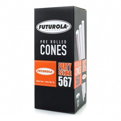 FUTUROLA Party Size Pre-Rolled Cones 140mm - Classic White Paper
