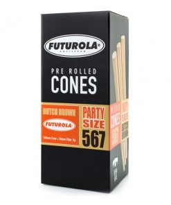 Futurola Party Size Pre-Rolled Cones 140mm - Dutch Brown Paper