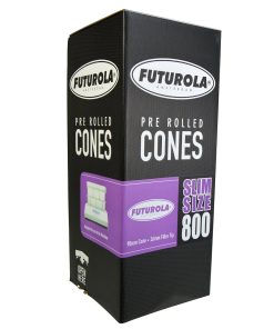 FUTUROLA Slim Size Pre-Rolled Cones 98mm - Classic White Paper