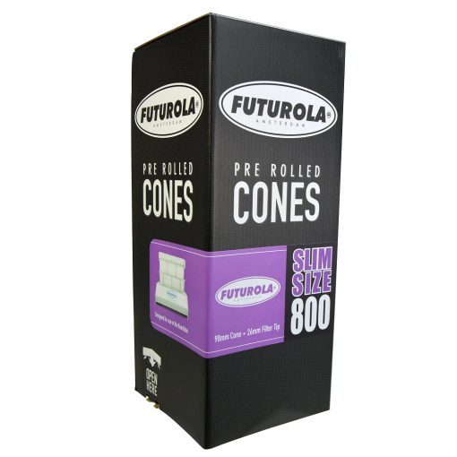 FUTUROLA Slim Size Pre-Rolled Cones 98mm - Classic White Paper