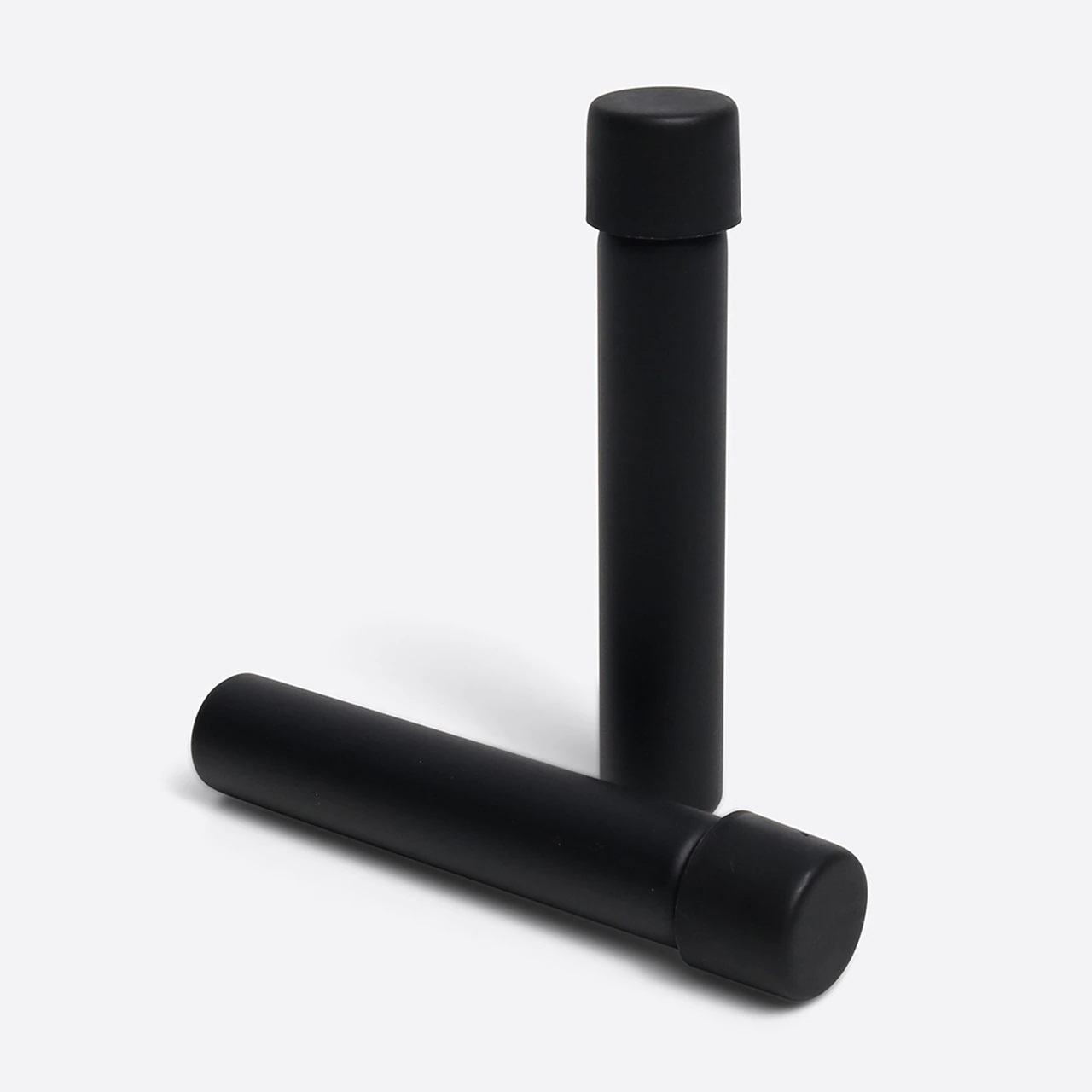 97mm Matte Smooth Black Glass Pre-Roll Tubes with Child-Resistant Caps (400  Count)
