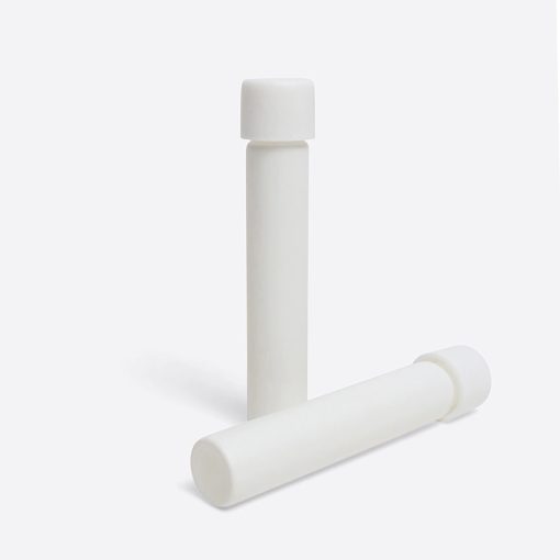 Luxury Glass Pre-Roll Tube Packaging Opaque White 110mm
