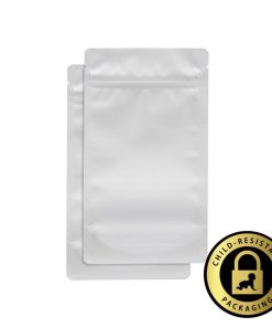 1/4oz White Child-Resistant Mylar Bags