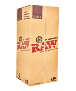 RAW Peacemaker Pre-Rolled Cones 140mm – Unbleached Paper