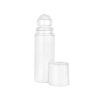 2 oz White Roll-On Deodorant Bottle with Straight Edge Cap