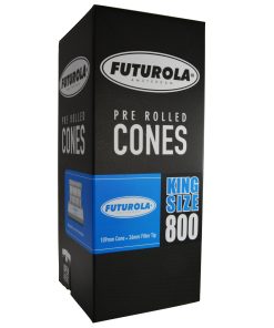 Futurola King Size Pre-Rolled Cones 109mm - Classic White Paper
