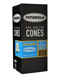 Futurola King Size Pre-Rolled Cones 109mm - Dutch Brown Paper