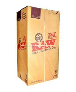 RAW Classic King Size Pre-Rolled Cones 109mm - Hemp Paper