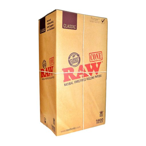 RAW Classic King Size Pre-Rolled Cones 109mm - Hemp Paper