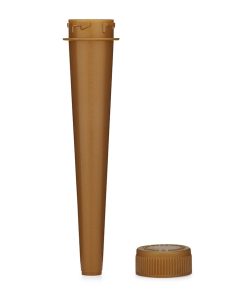 102mm Opaque Gold Conical Tube w/ CR Gold Screw Top