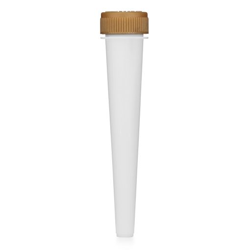102mm Opaque White Conical Tube w/ CR Gold Screw Top
