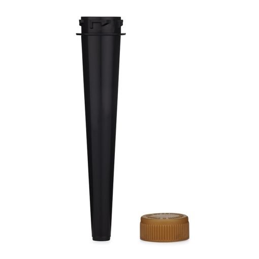 102mm Opaque Black Conical Tube w/ CR Gold Screw Top