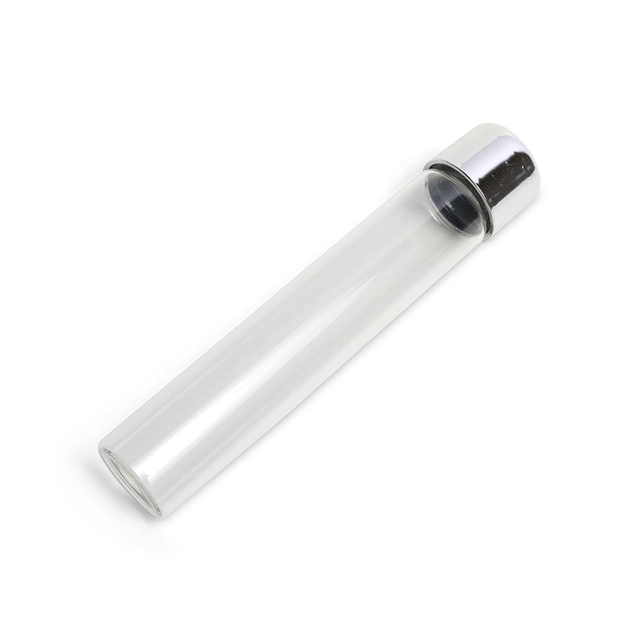 115mm Glass Pre-Roll Tubes with Child-Proof Silver Cap (400 tubes