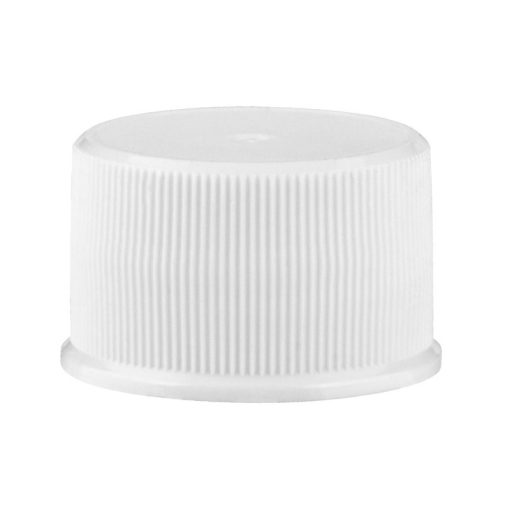 24mm 24-410 White Ribbed Plastic Cap Foam Liner