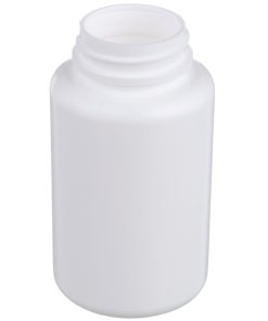 150cc white hdpe plastic round-packer-bottle 38-400 neck finish usa