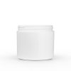 4 oz (120 gram) White Polypropylene Double Wall Straight Sided Jar