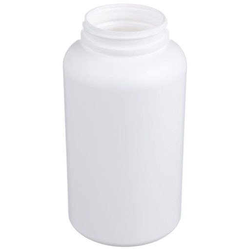 500cc white hdpe plastic round packer bottle 53-400 neck finish