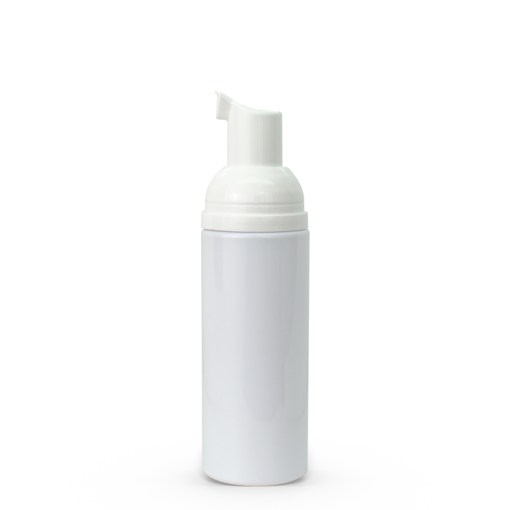 50ml White PET Cylinder Foamer Bottles & Pump Sets