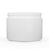 8 oz (240 gram) White Polypropylene Double Wall Straight Sided Jar