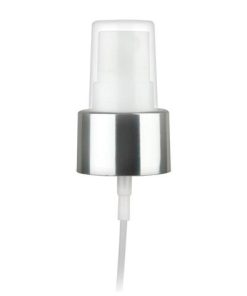 Shiny Silver Collar 24/410 Sprayer: 175mm DipTube & Clear Overcap