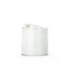 28-410 White Smooth Wall Disc Top Cap with Heat Induction Seal Liner